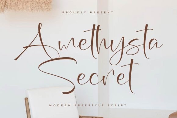 Amethysta Secret Font: Elevating Digital Brand Layouts