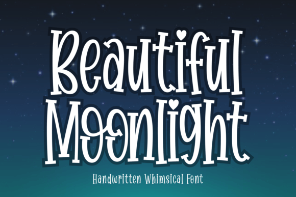 Beautiful Moonlight Font for Dreamy Web Design