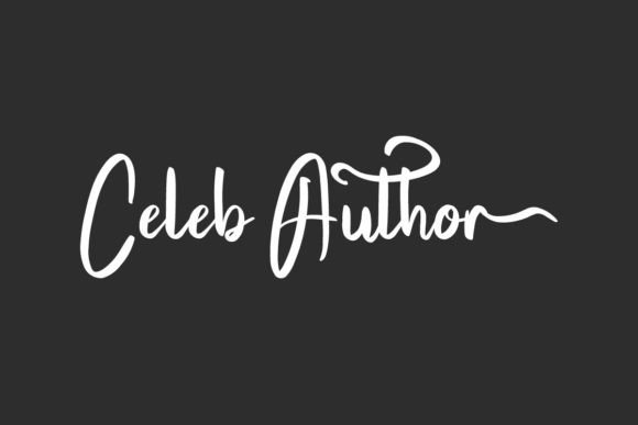 Celeb Author Font: Bold Handwriting for Editorial Design