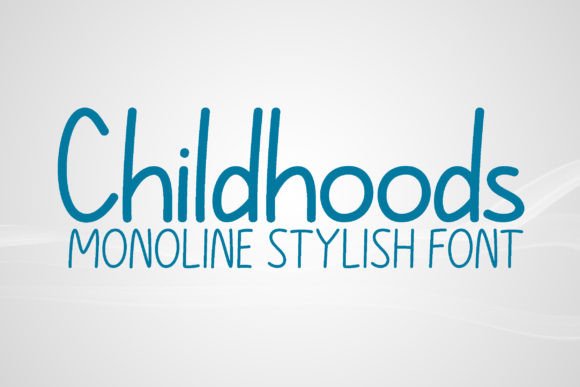 Childhoods Font: A Modern Handwritten Typeface for Editorial Design
