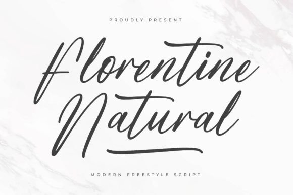 Florentine Natural Font for Editorial Design