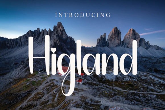 Higland Font: Sweet Handwritten Script for Crafters