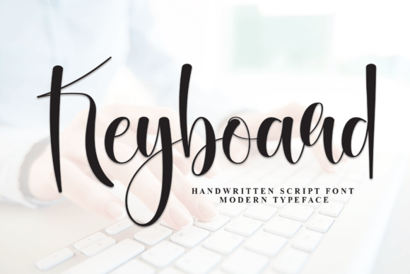 Keyboard Font: Elegant Script for Editorial Design