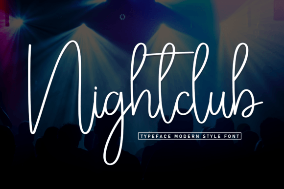 Nightclub Font: A Handwritten Typeface for Small Business Branding