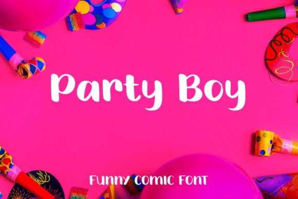 Party Boy Font: A Playful Typeface for Editorial Design