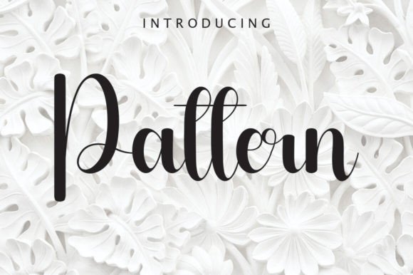 Pattern Font: A Dreamy Script for Handmade Labels