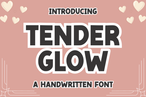 Tender Glow Font: Handwritten Style for Web Design