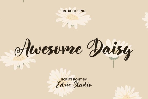 Testing Awesome Daisy Font for Organic Brand Identity
