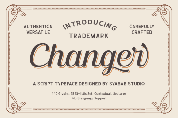 Testing the SS Changer Font for Vintage Branding