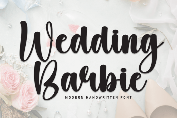 Testing the Wedding Barbie Font in Brand Design