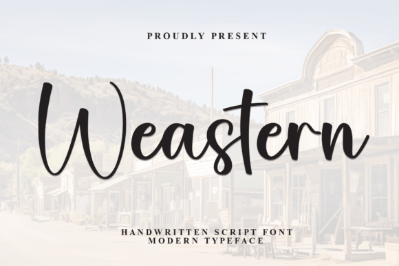 Weastern Font: Elegant Script for Editorial Design