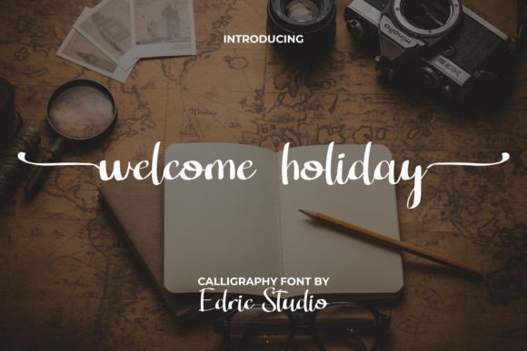Welcome Holiday Font: Handwritten Charm for Web Design