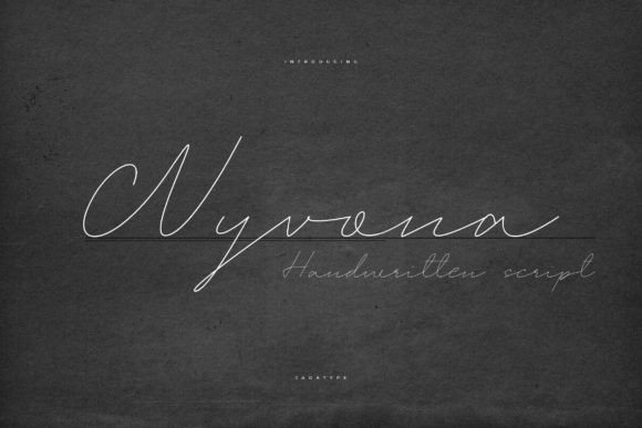 Wyvona Font: A Handwritten Script for Crafters